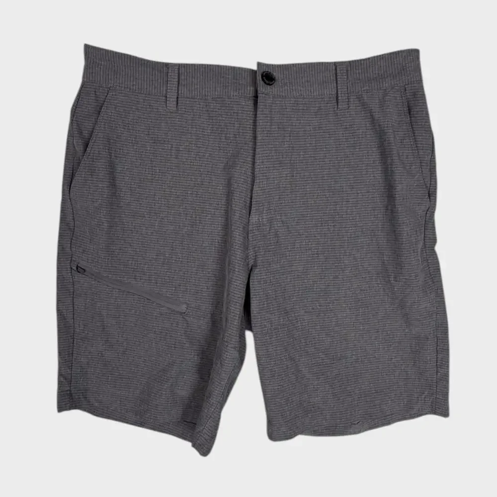WorldWide Sportsman Mens Gray Size 32 Shorts Polyester Spandex
